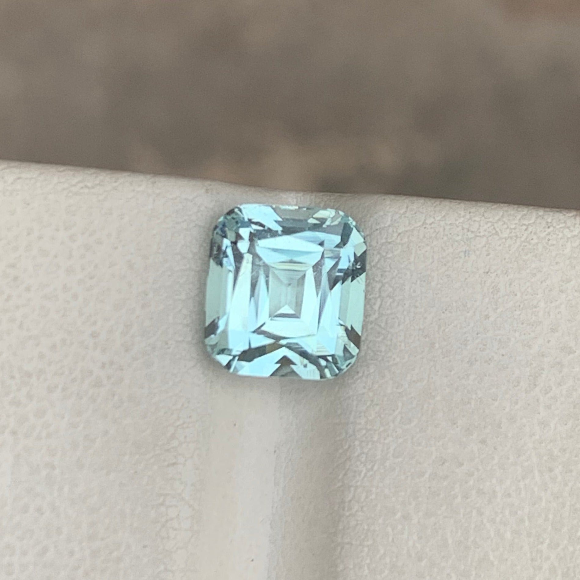 Cushion Cut Loose Aquamarine Gemstone