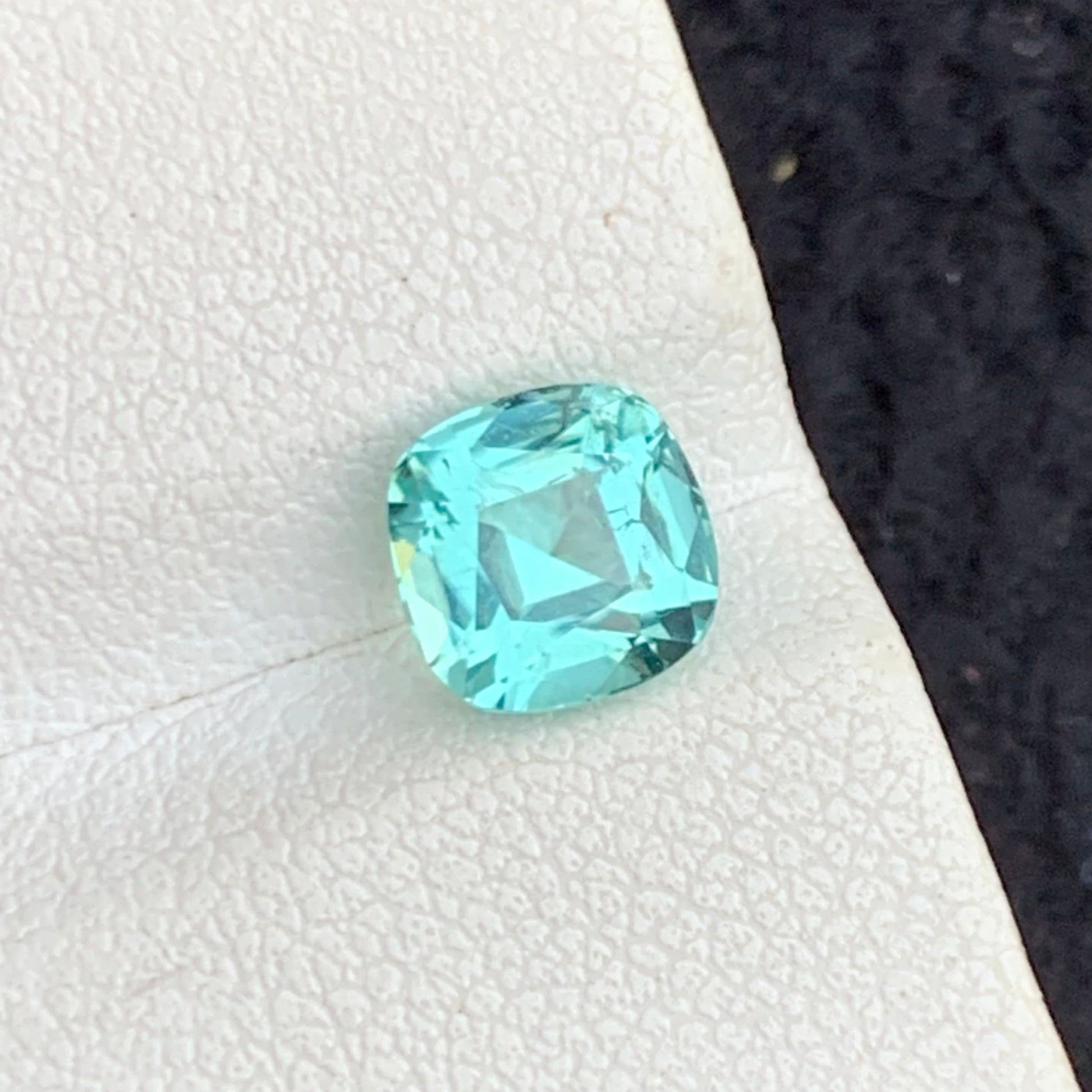 Cushion Cut Seafoam Tourmaline 1.45 Ct Loose Stone
