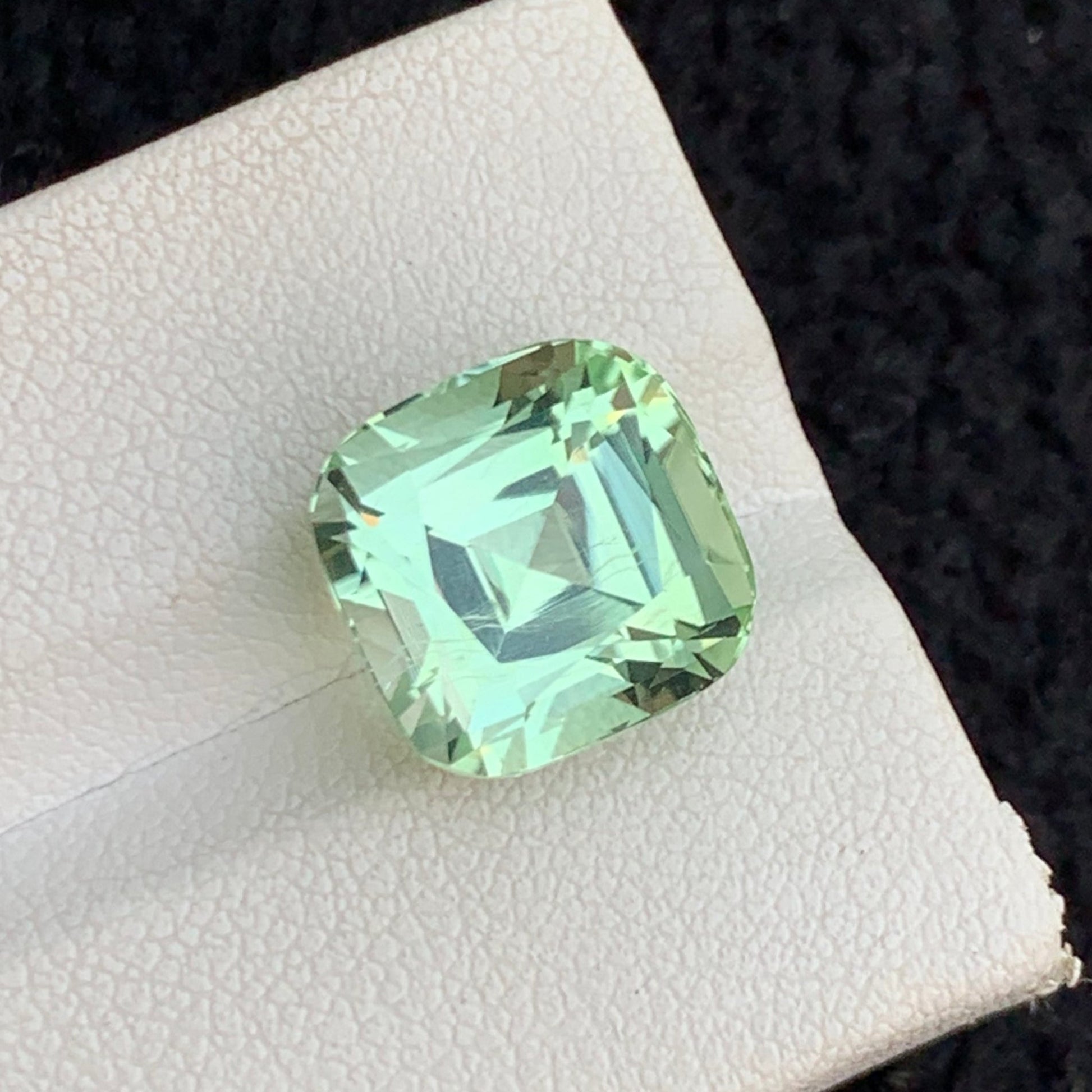 Mint Green Stone
Cushion Cut Tourmaline Gemstone for Jewelry