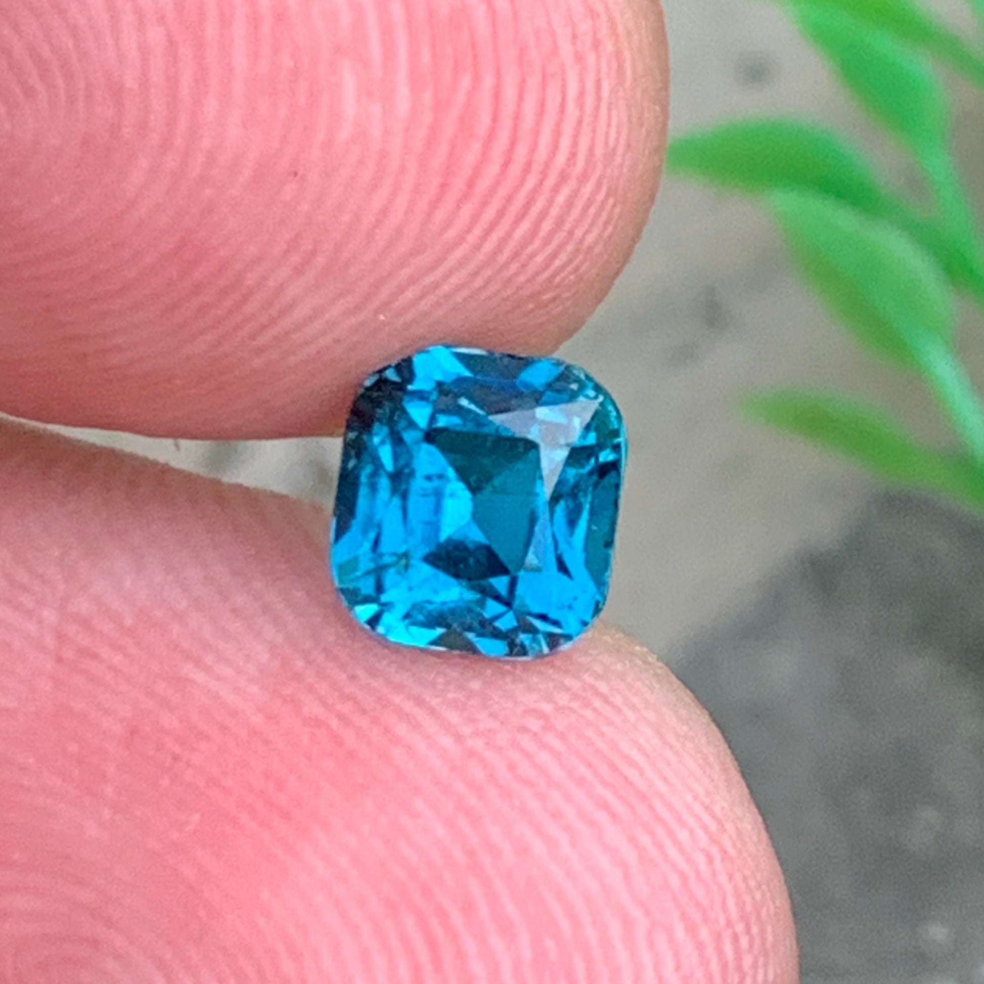 Vivid Blue Tourmaline ring
Vivid Blue Tourmaline pendant
Cushion cut vivid blue tourmaline close-up
VVS blue tourmaline gemstone Afghanistan