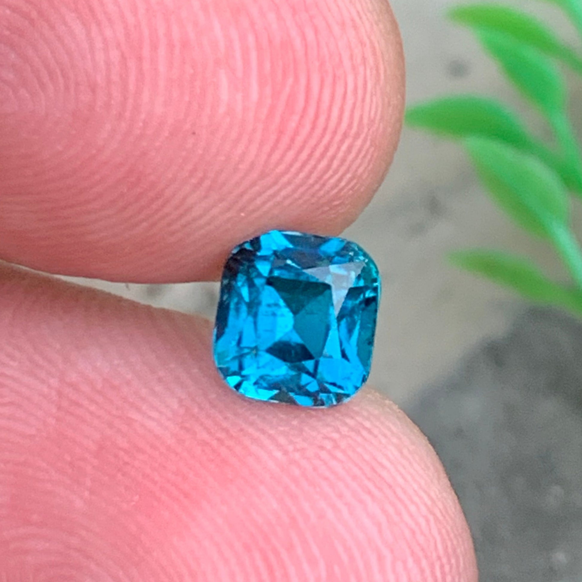 Cushion shape Afghan blue tourmaline loose gemstone
Rare vivid blue tourmaline 1.60 carats