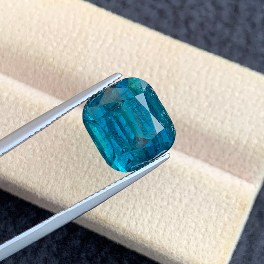 Dark Blue Tourmaline 8.75 carats cushion cut Afghan gemstone
Natural Afghan indicolite tourmaline loose gemstone