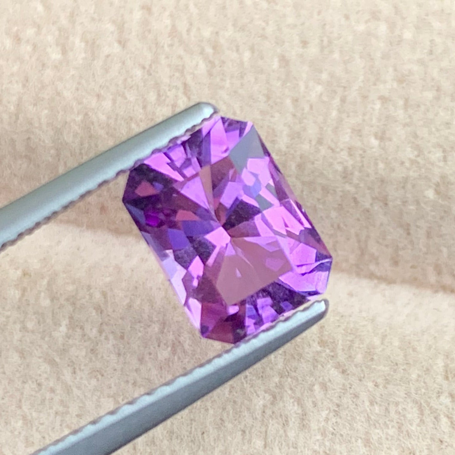 February birthstone amethyst
Luxury scissor cut gemstone