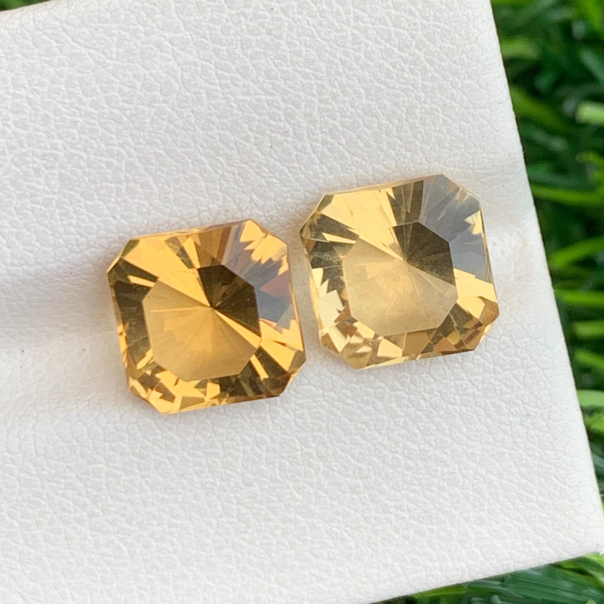 Elegant Yellow Citrine Gemstones in Fancy Cut from Onestep Gems
