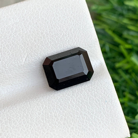 Emerald Cut Black Tourmaline Gemstone – 3.40 Carats