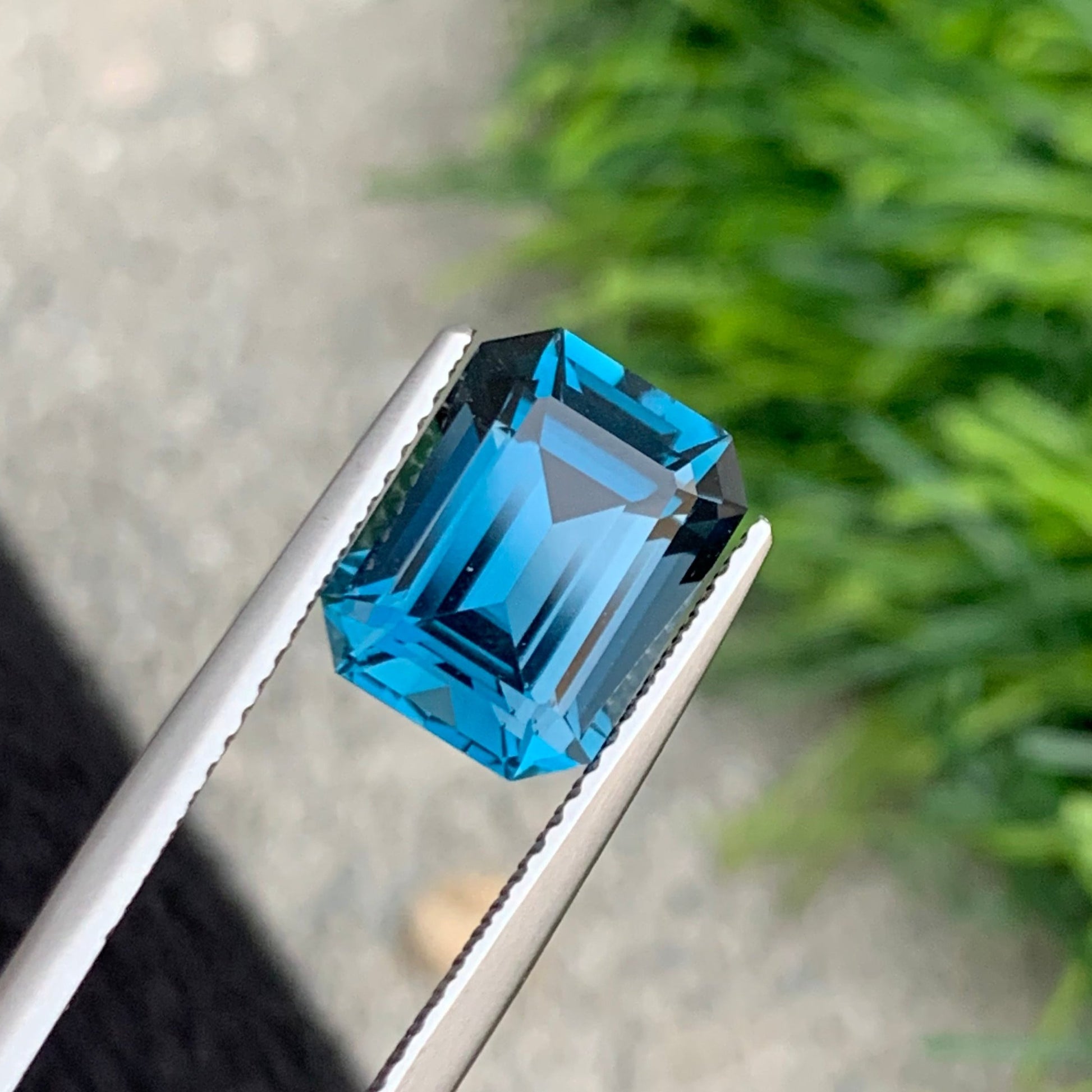 Emerald Cut London Blue Topaz for Engagement Ring – Onestep Gems
