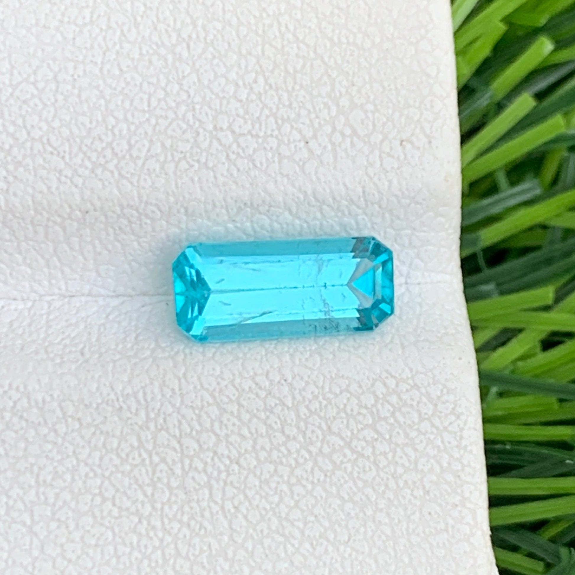 Apatite
Emerald Cut Neon Blue Apatite Close-Up