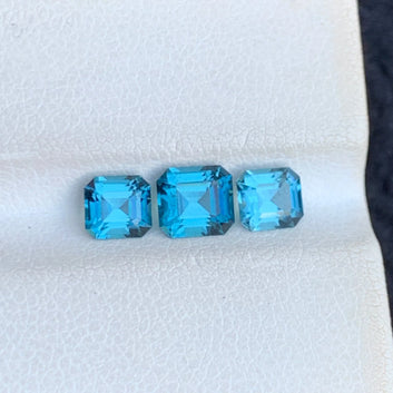 Emerald Cut Neon Blue Tourmaline Gemstone USA OneStep Gems