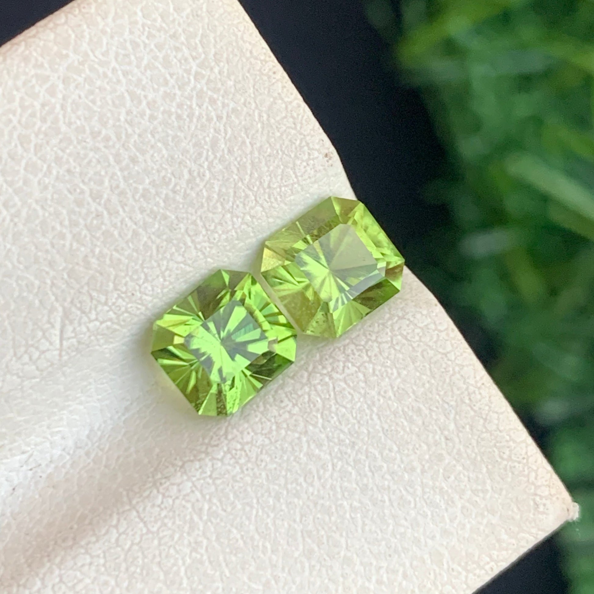 Emerald Radiant Cut Peridot USA