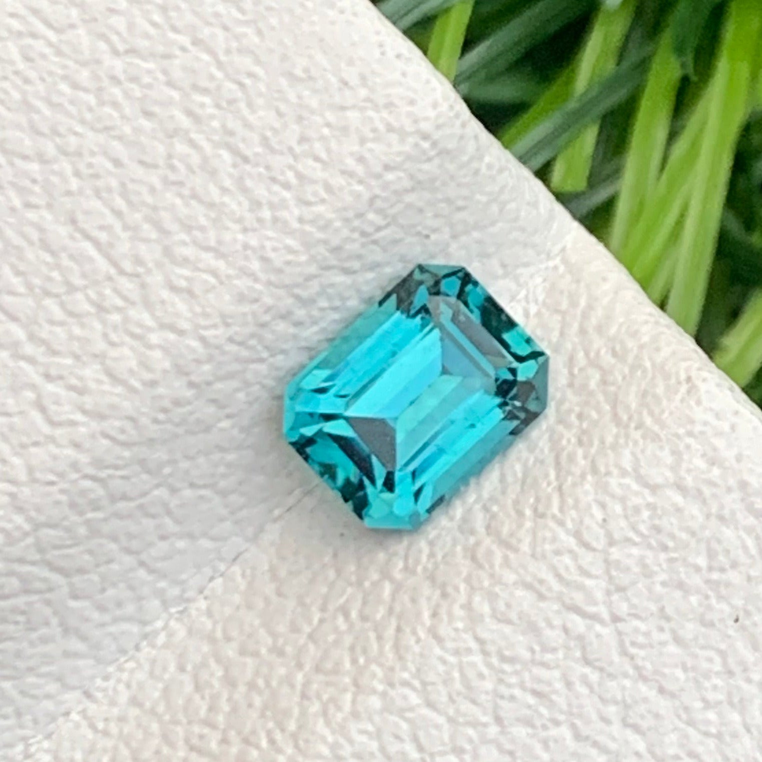 Emerald shape Afghan lagoon tourmaline loose gemstone
Rare blue green lagoon tourmaline 0.70 carats