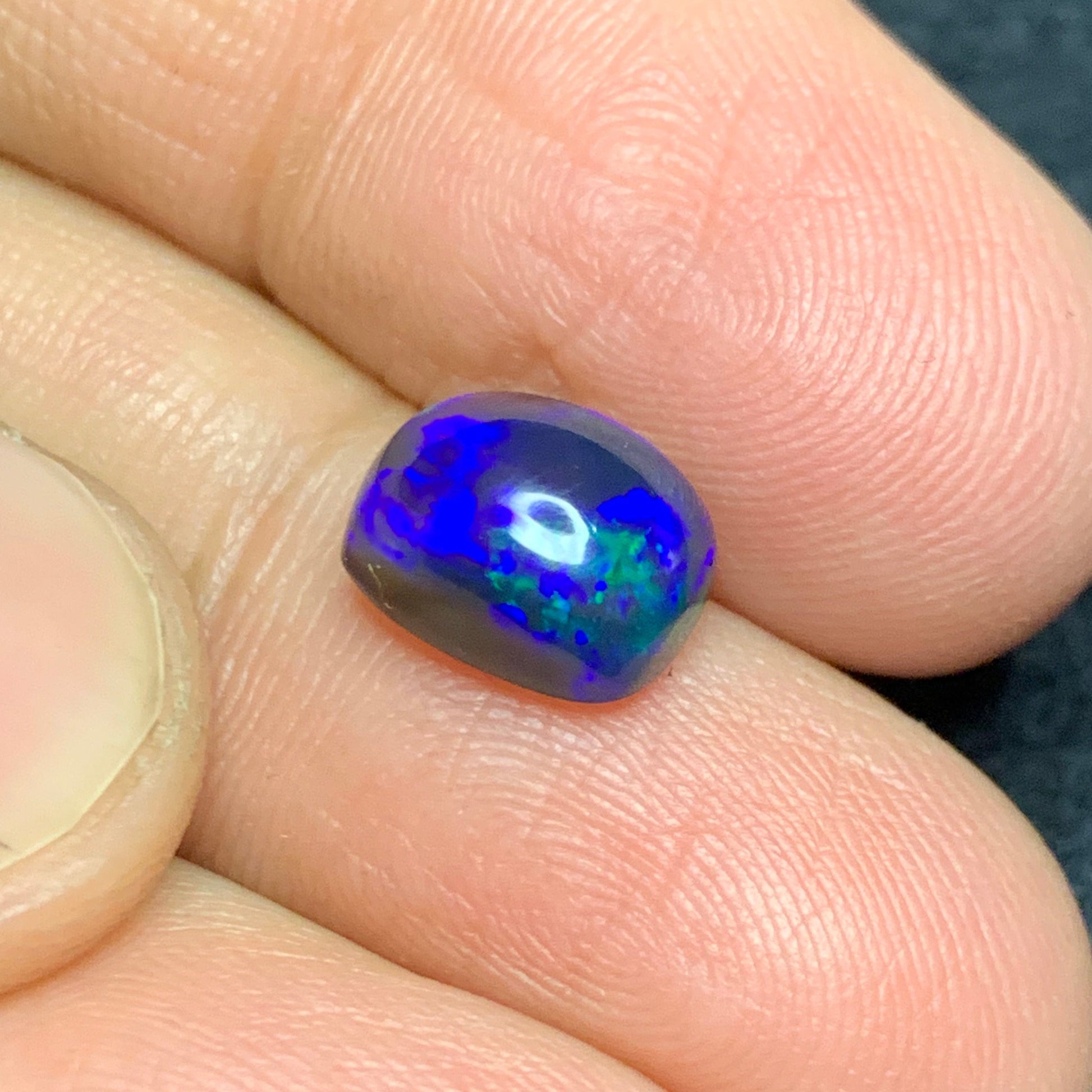 Loose Blue Opal
Ethiopian Opal Rainbow Fire Gemstone

Rectangular Blue Opal Loose Stone USA