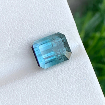 Faceted Afghan Blue Tourmaline Gemstone