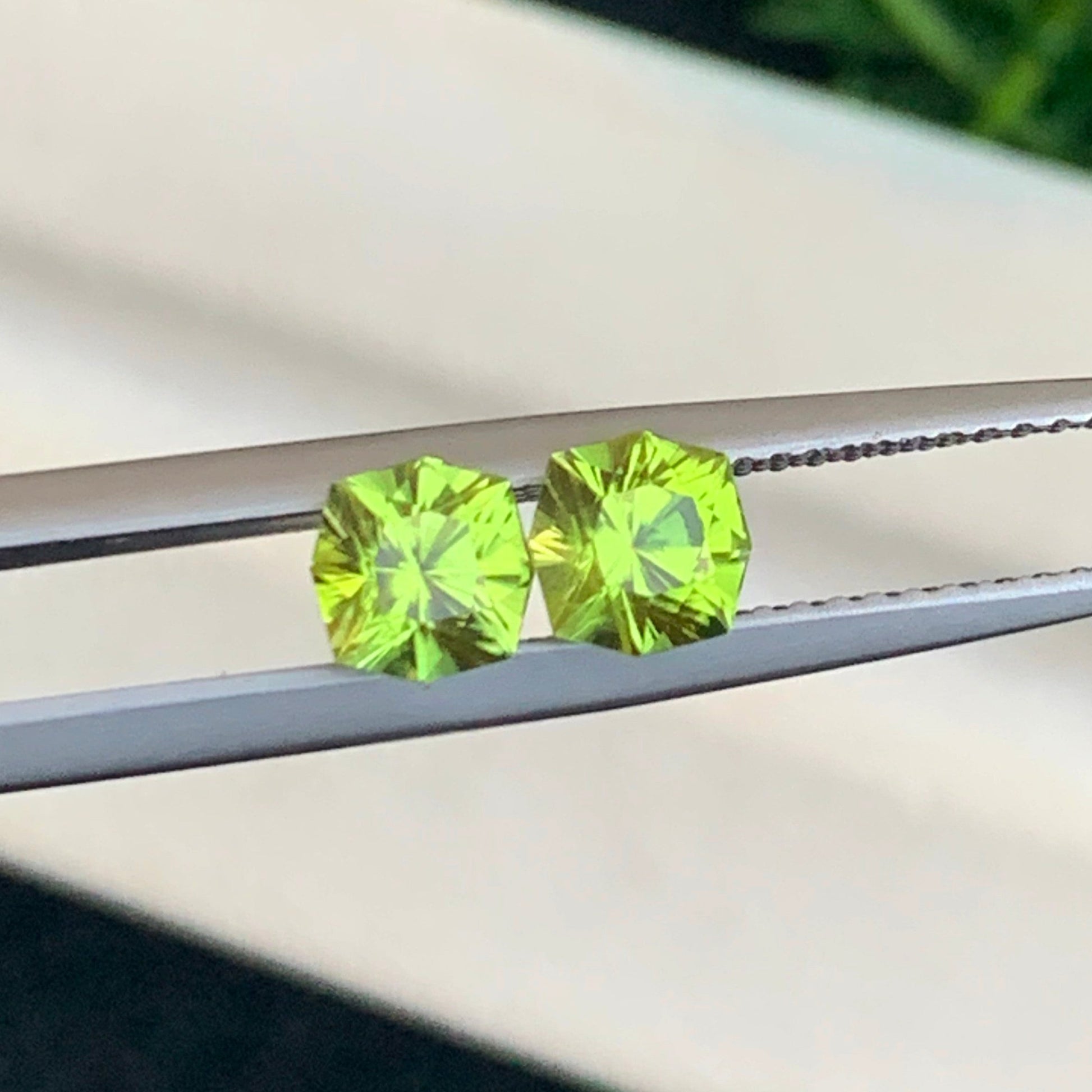 Fancy Cut Matching Peridot Stones
