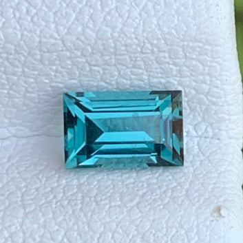 Natural Afghan Lagoon Tourmaline Gemstone
Greenish Blue Tourmaline Baguette Stone