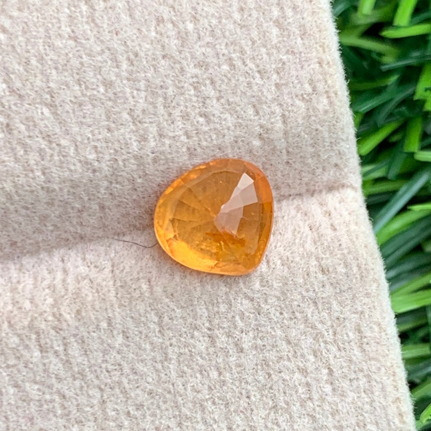 Spessartite Stone
Heart cut Spessartite Garnet gemstone close-up

Untreated Spessartite Garnet from Africa