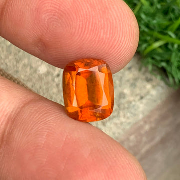 Hessonite Garnet 4.95 Carats Cushion Cut