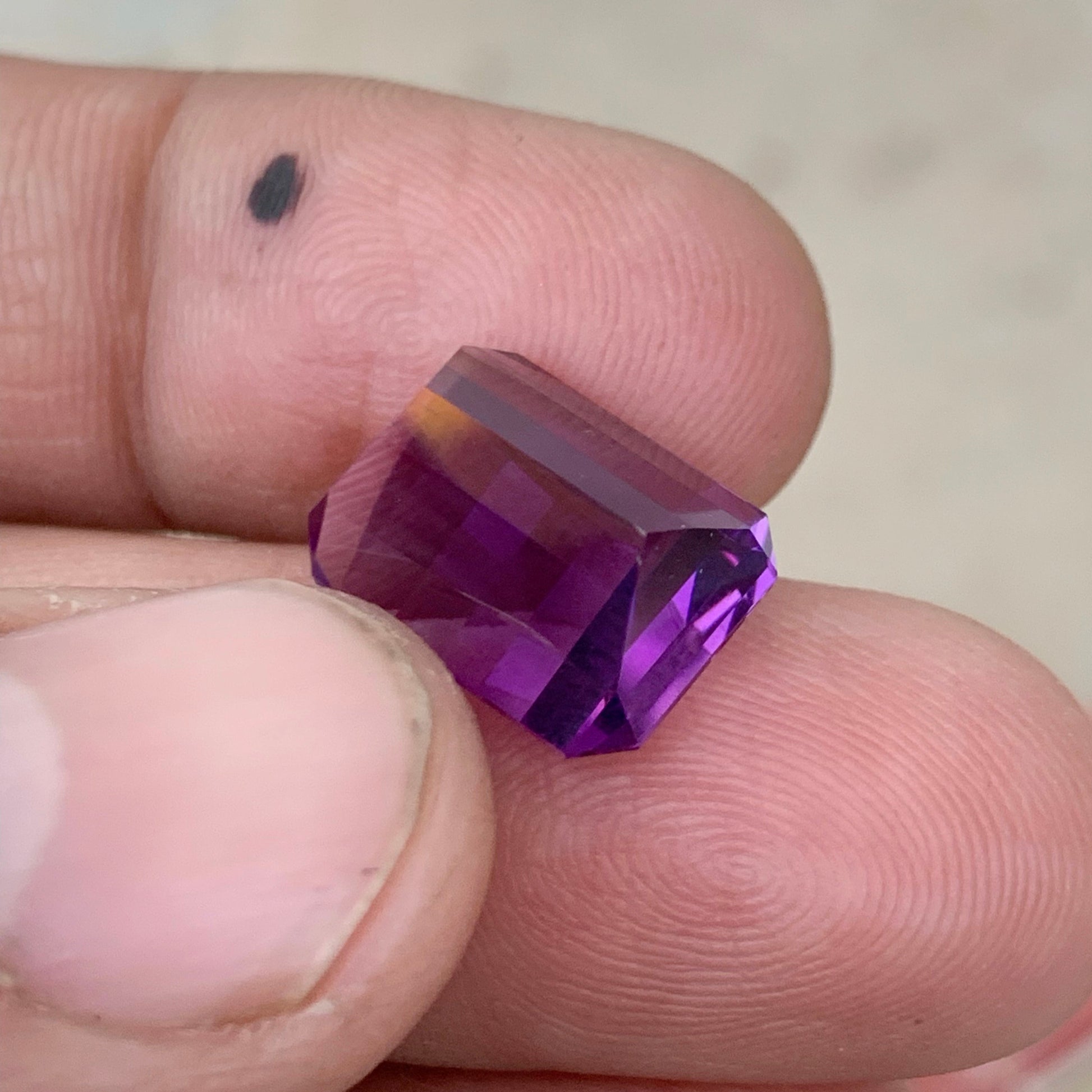 Pink Purple Amethyst pendant
High Clarity Amethyst Rectangle Pixel Cut

Loose Amethyst Gemstone USA 9.05 Carats