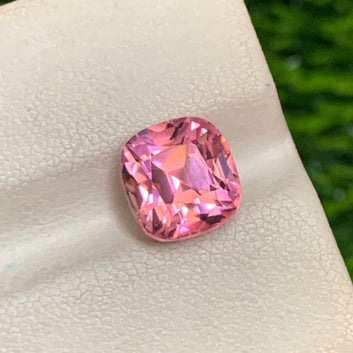 4.25 Carats Loose Baby Pink Tourmaline, Pink Gemstone Cushion Cut