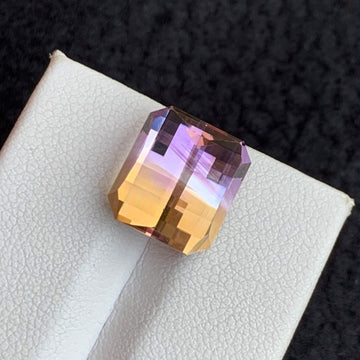 Gorgeous Ametrine Gemstone From Brazil, Pixel Cut 7.90 Cts