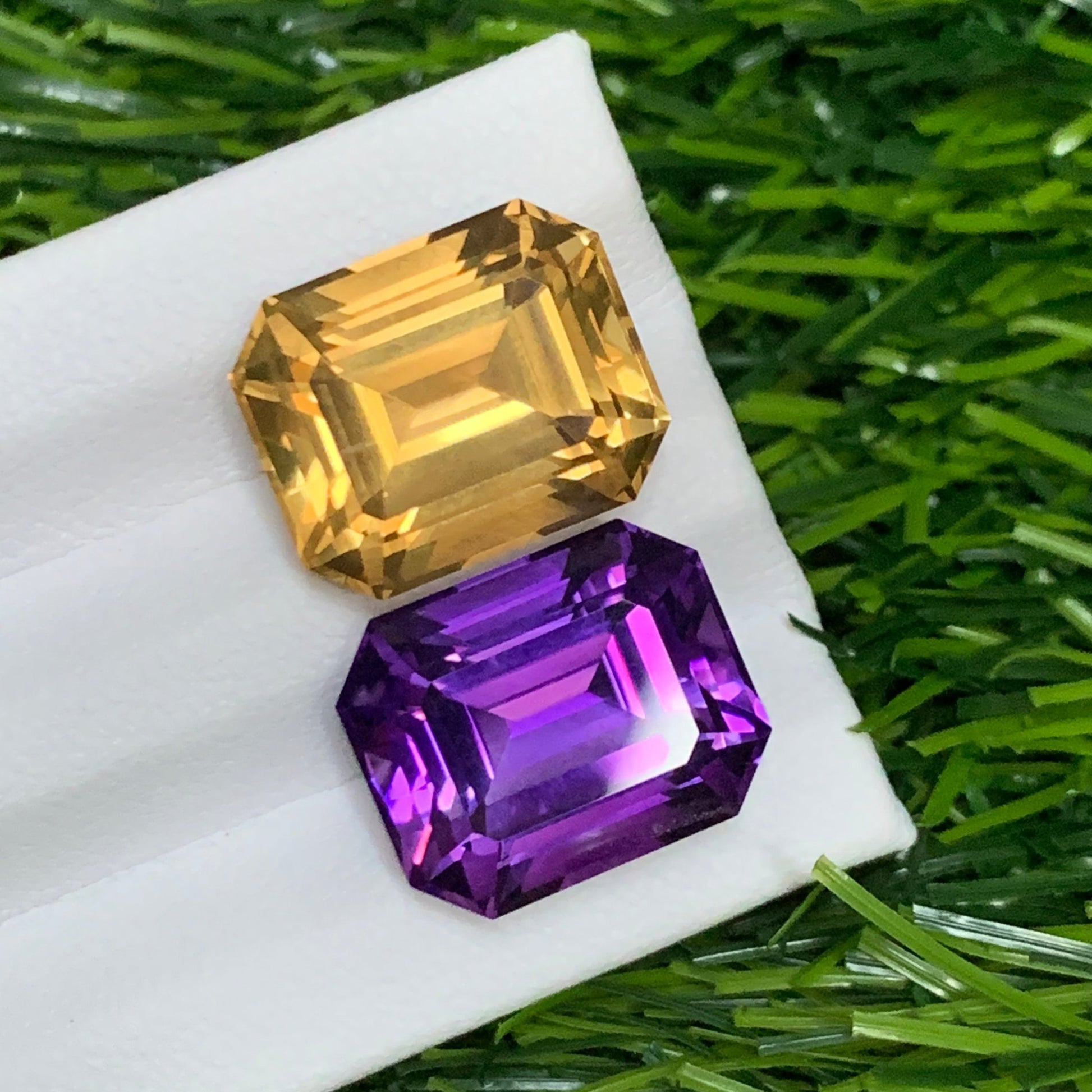 amethyst citrine pair