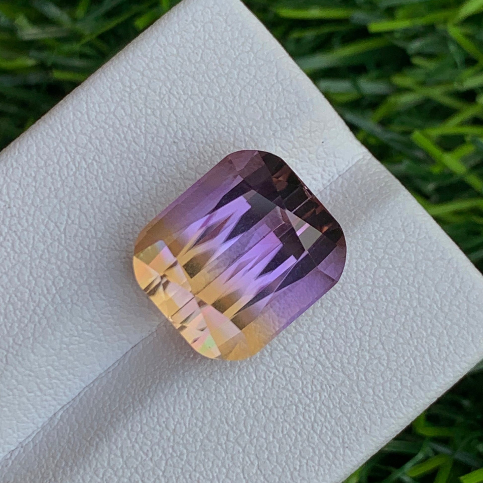 faceted Ametrine gems