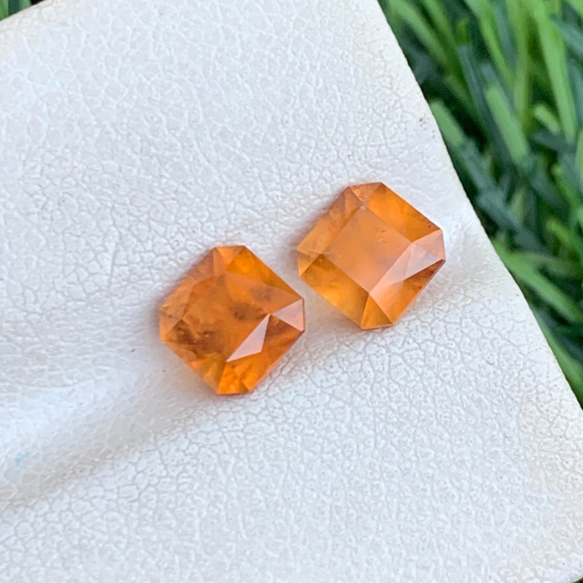 orange garnet pair