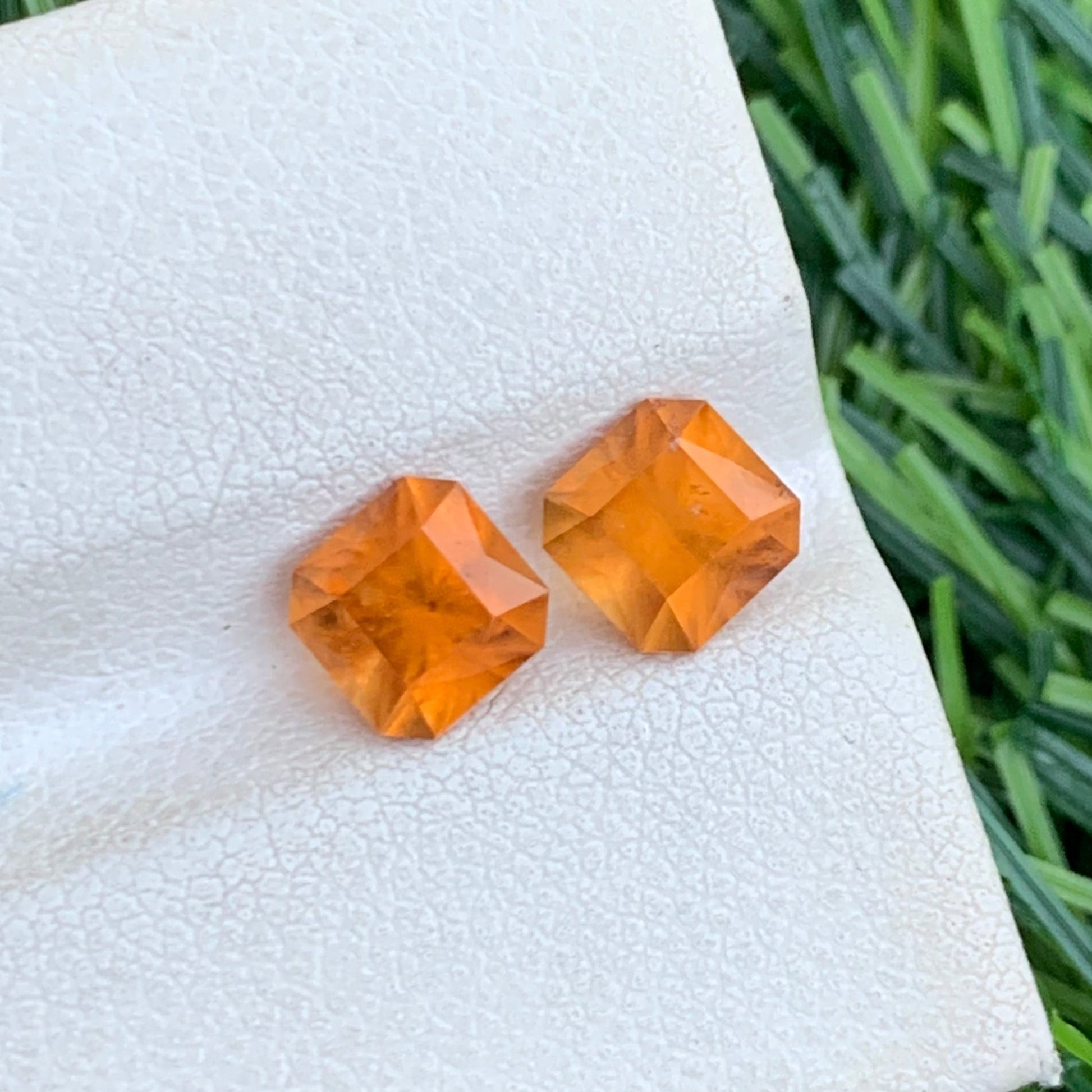 Hessonite Earring Pair