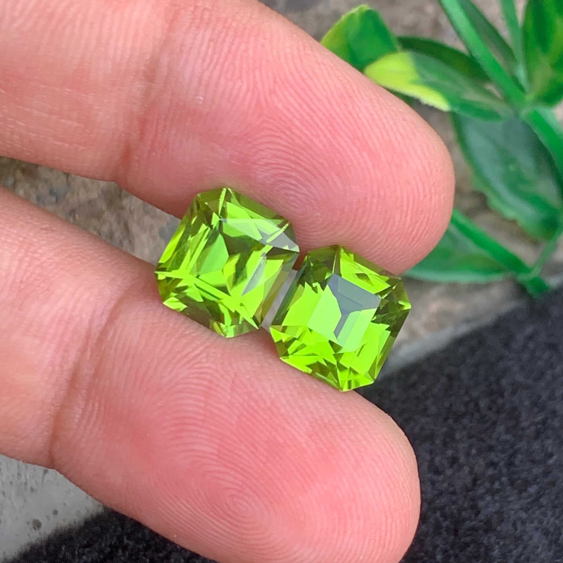  Green Peridot pair
 Green Peridot earrings