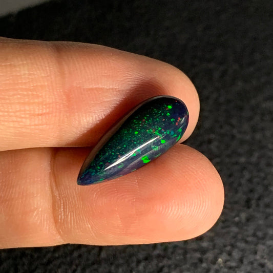 Greenish Blue opal Gemstone, Pear Shape 4.20 Carats, AAA Quality Ethiopian Opal