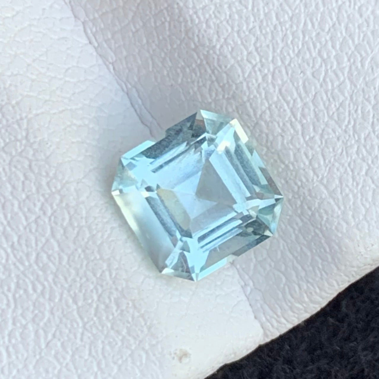 1.75 Carats High Quality Aquamarine Gemstone with Asscher Shape, Skardu Aquamarine