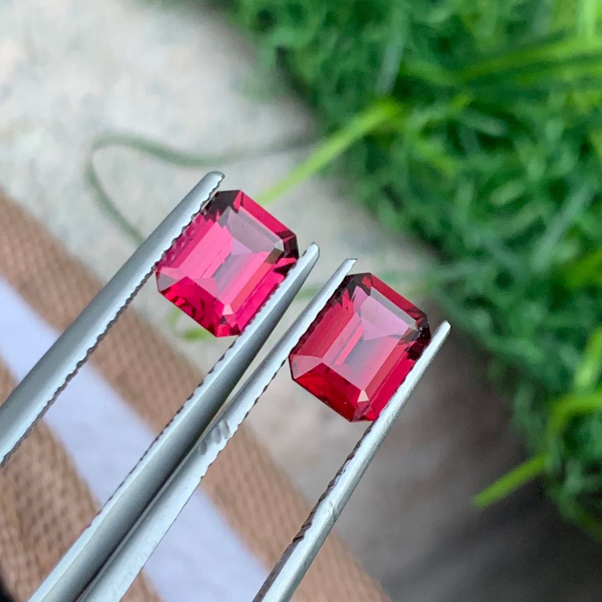 Pink Garnet pair