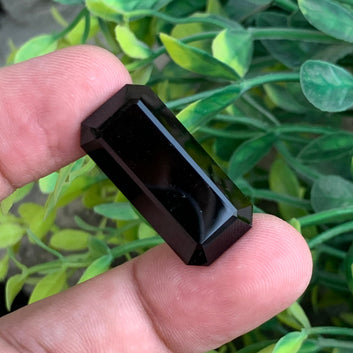 42.15 Carat Black Tourmaline – Natural Emerald Cut Gemstone from Afghanistan