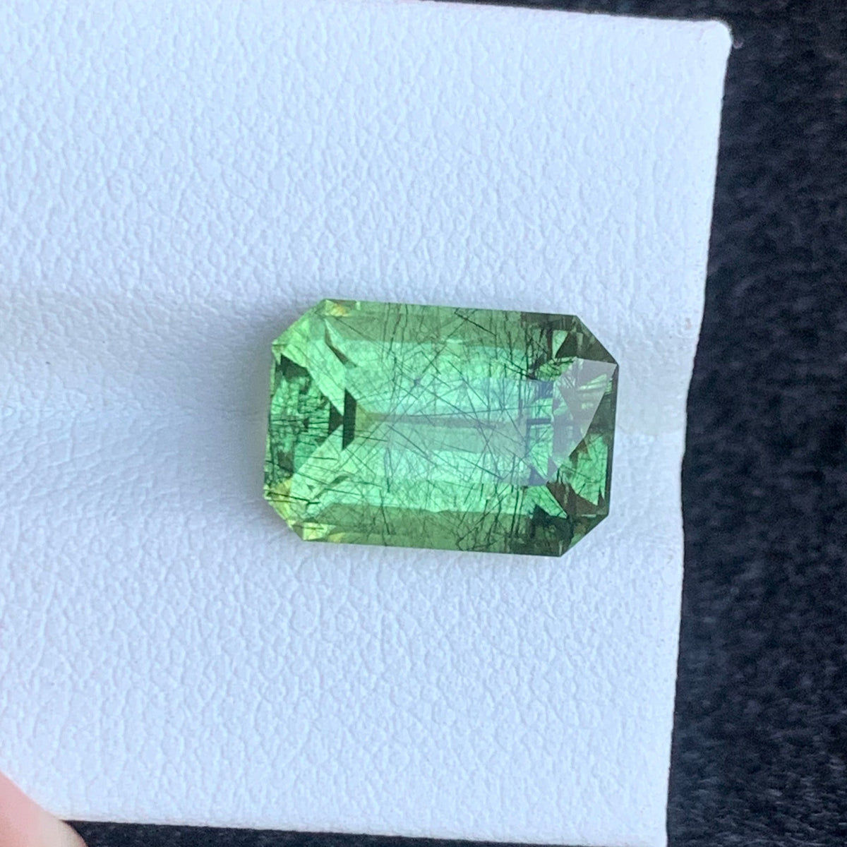 Rutile Green Peridot stone
Rutile Green Peridot jewelry