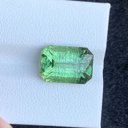Rutile Green Peridot stone
Rutile Green Peridot jewelry