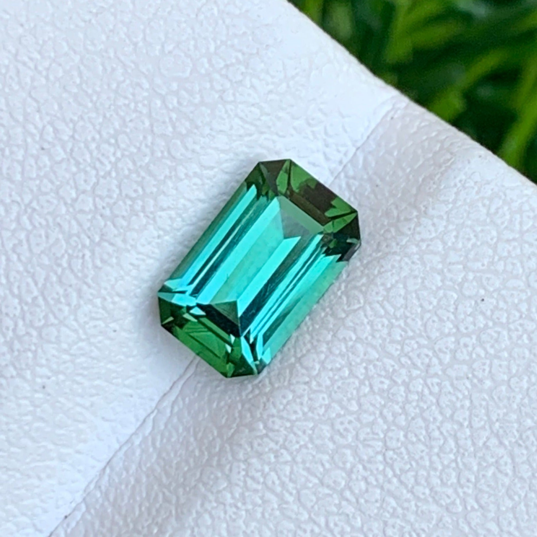 Bluish green gemstone