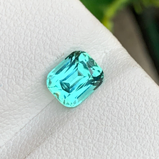 faceted seafoam tourmaline