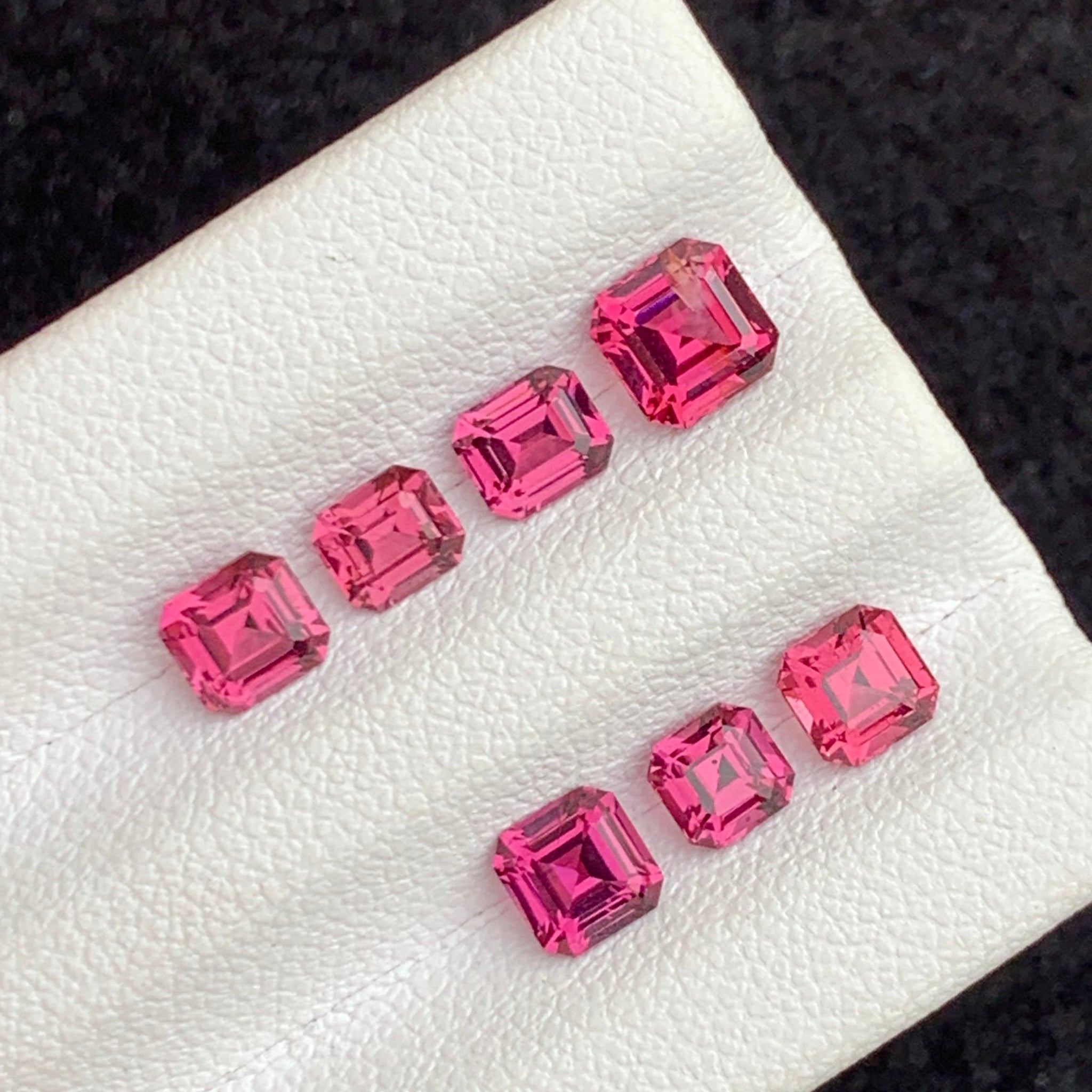 4.05 Carats Pink Malawi Garnet Lot | Natural Malawi Garnet Gemstone with emerald and Asscher Cut