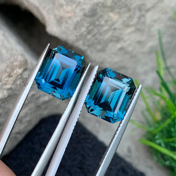 blue topaz pair