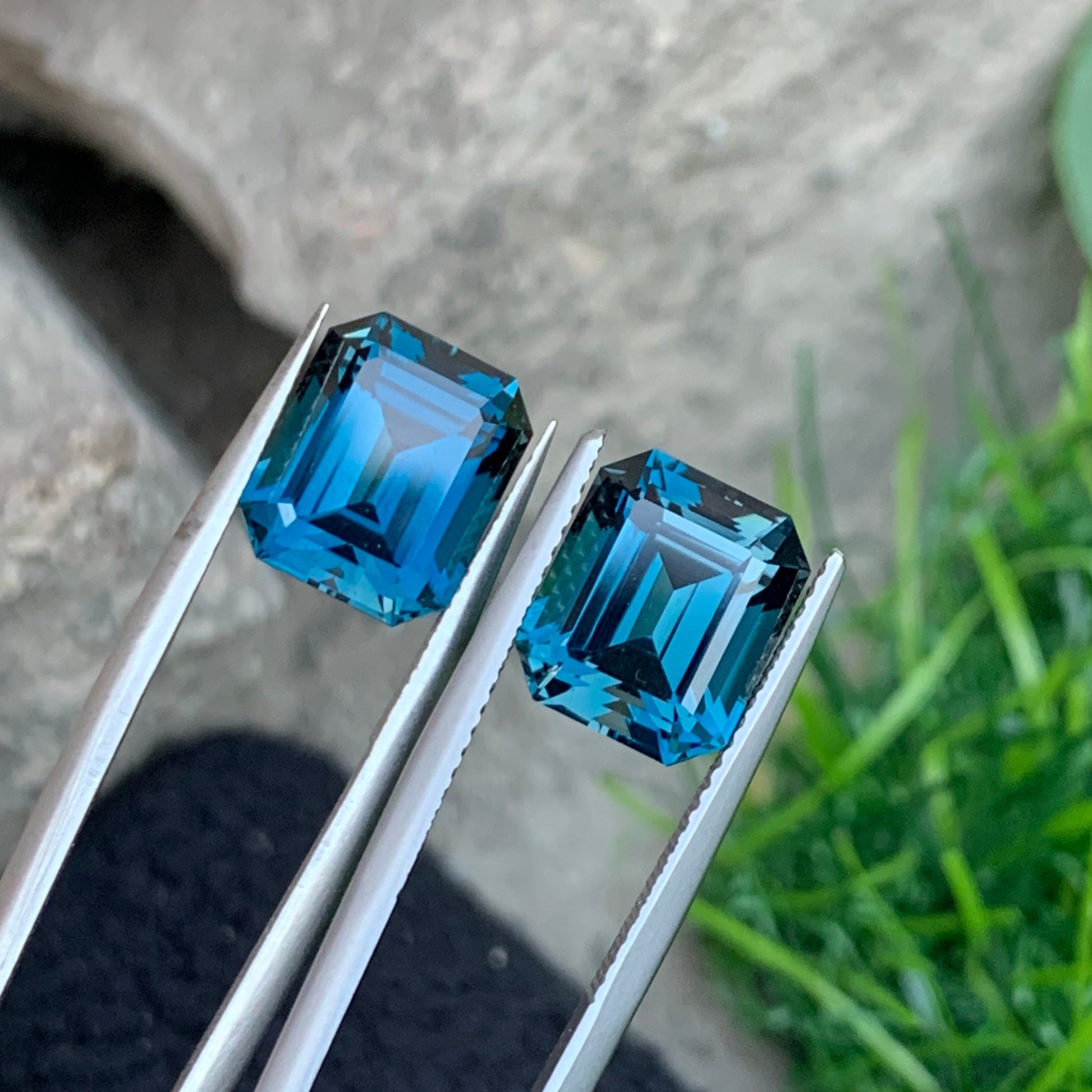 blue topaz earrings