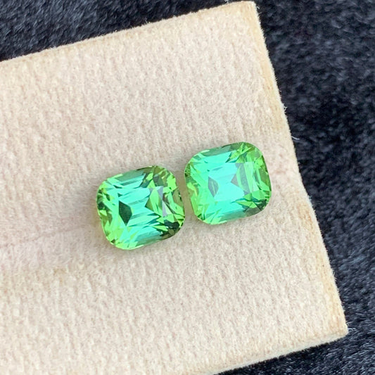 green tourmaline pair