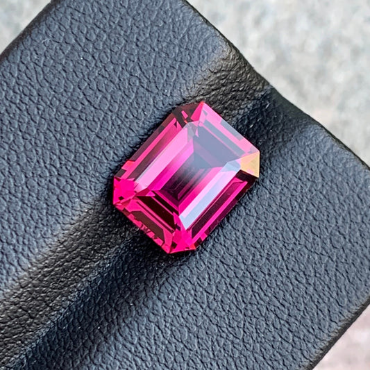 Umbalite Garnet 4.10 Carats, Pink Garnet Gemstone in Emerald Shape