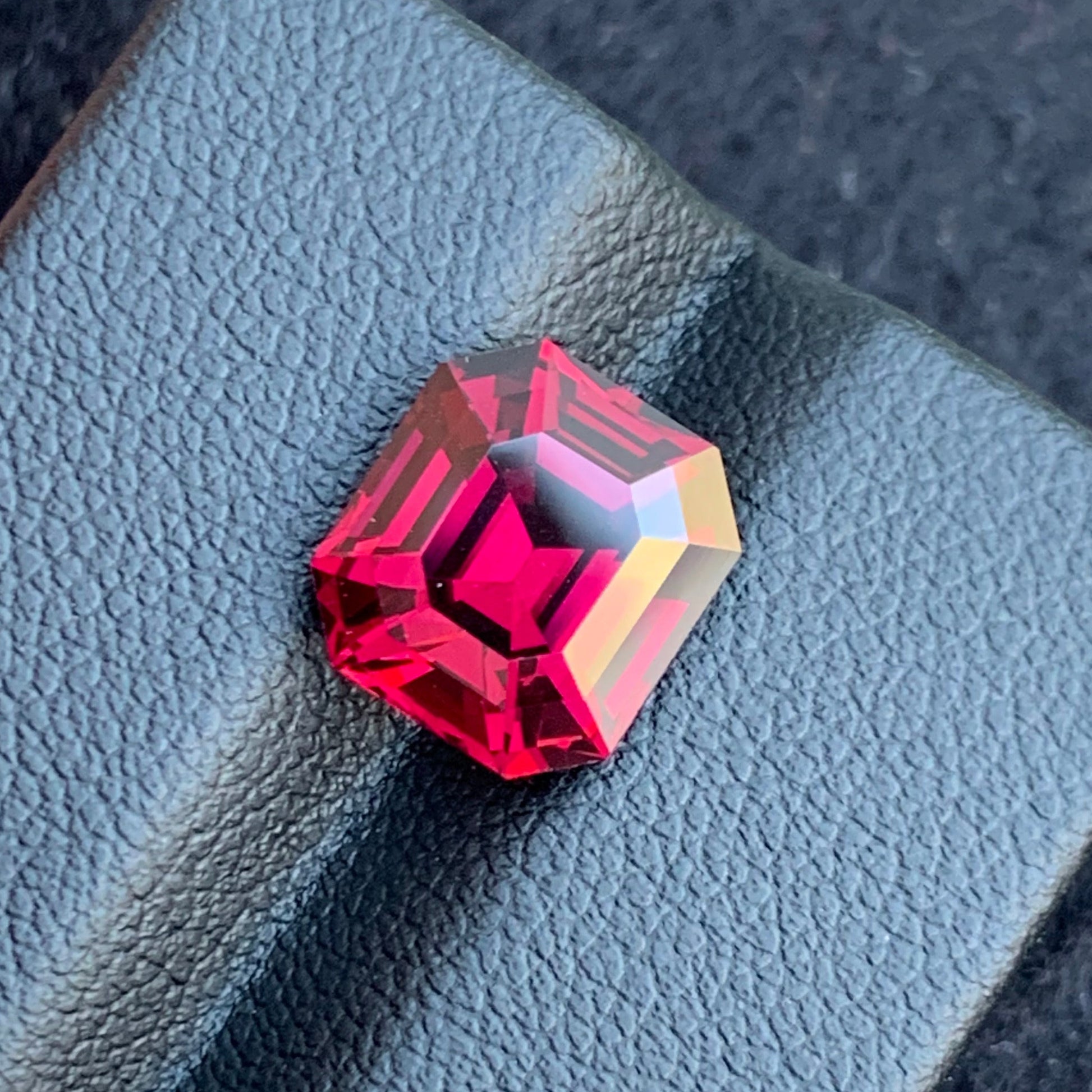 Pinkish red garnet