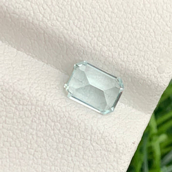 1.11 Carats Natural Aquamarine – Emerald Cut | Loose Aquamarine Gemstone from Pakistan