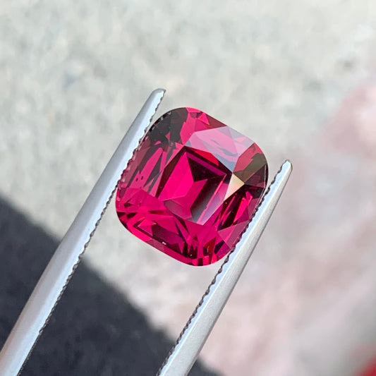 4.95 Carat Pink Umbalite Garnet – Rare Cushion Cut Gemstone from Africa