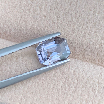 1.75 Carat Natural Gray Spinel – Burma’s Rare Emerald Cut Gemstone