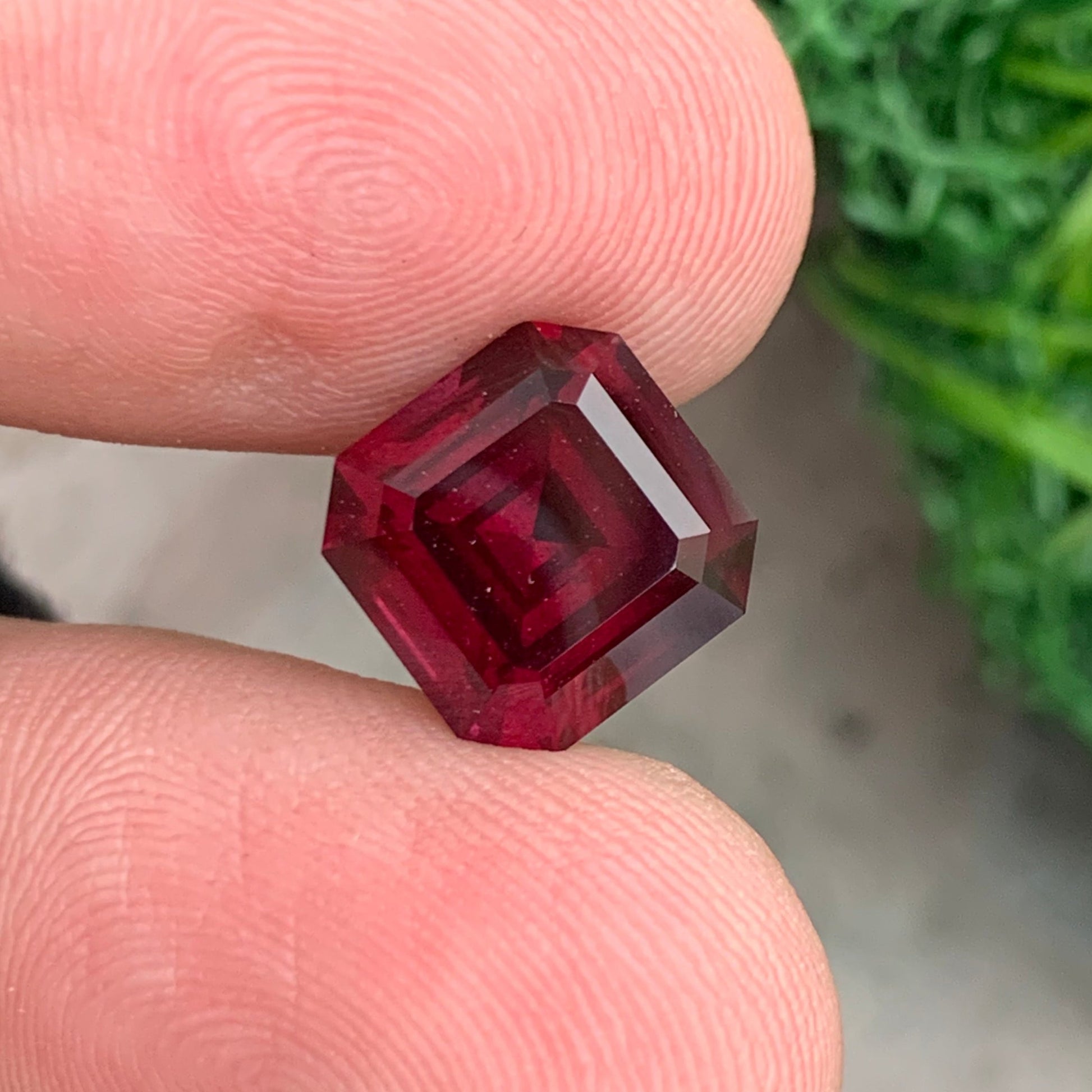 pink garnet gemstone