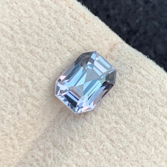 1.75 Carat Natural Gray Spinel – Burma’s Rare Emerald Cut Gemstone