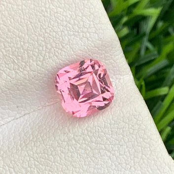 1.80 Carats Natural Baby Pink Tourmaline, Pink Gemstone Cushion Shape