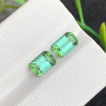 Bluish Green Tourmaline pair
Bluish Green Tourmaline earrings