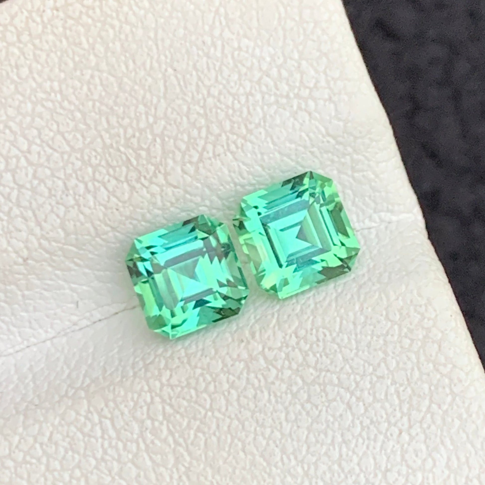 Apple green Tourmaline pair